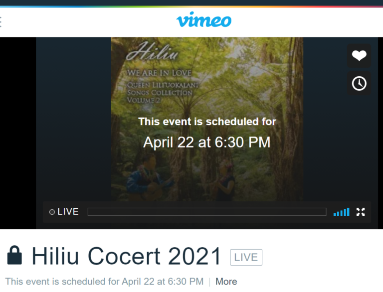 Vimeo Live in April