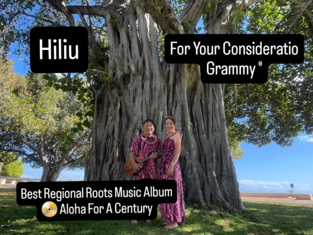We would love to share that my group Hiliu is under GRAMMY® consideration this year for:

🎵 Best Regional Roots Music Album
📀 Aloha For A Century — a collection of songs revived from the Hawaiian Kingdom era, blending Hawaiian and classical traditions.

This recording presents a collection of songs originally composed over 100 years ago during the Hawaiian Kingdom era. Using historic sheet music as its foundation, the project carefully reconstructs and reimagines these works so they can be appreciated by contemporary audiences while remaining faithful to their original spirit.

The album was newly recorded with modern instrumentation and vocal arrangements to create clear, accessible interpretations that honor the authenticity of the original compositions. Each track reflects the rich cultural and historical legacy of Hawaiʻi’s music, offering listeners an opportunity to experience melodies that might otherwise remain silent in the archives.

#fyc #hiliu #grammys #grammy