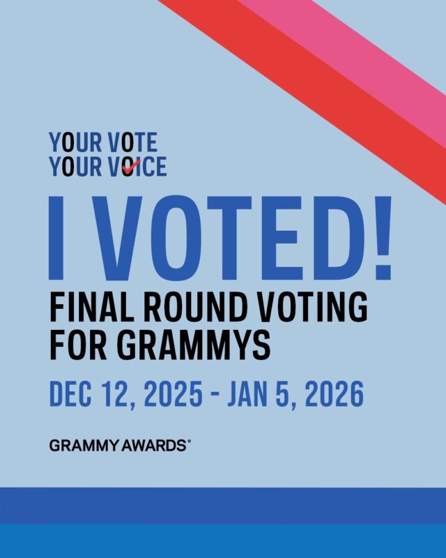 I have completed my second-round voting for the GRAMMY Awards🎵🎤
I took my time to carefully listen to all of your works, and cast my votes with great respect and sincerity.
The overall quality was truly outstanding, and every piece reflected a high level of artistry and dedication. It was genuinely inspiring to experience such remarkable music.
If I may share a small personal wish, I hope that next year I will have the opportunity to stand on the other side — as one of the artists being considered.
Wishing you all the very best, and continued success on this journey💛💛

#grammys #fyc #grammys2026 #vote #grammy