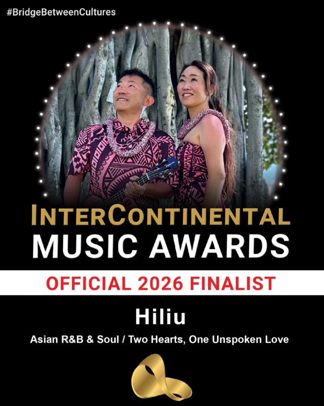 【Hiliu Named Finalist in the 2026 InterContinental Music Awards】
We are honored to share that Hiliu’s “Two Hearts, One Unspoken Love” has been named a Finalist in the Asian R&B & Soul category of the 2026 InterContinental Music Awards (ICMA).

“Two Hearts, One Unspoken Love” is a song about feelings that cannot easily be spoken aloud—two hearts quietly carrying the same love, each unsure whether to take the next step. Through this song, we wanted to capture the tenderness, hesitation, and hope that live between unspoken words.

We are truly grateful for this recognition and for everyone who continues to listen to and support our music. It is an honor to be recognized alongside artists from around the world.

The winners will be announced during the official online awards ceremony on August 23, 2026.

Mahalo nui loa.
Hiliu
Hiro Sekine & Yuri Ito

#Hiliu #InterContinentalMusicAwards #ICMA2026 #AsianRBandSoul #Finalist #TwoHeartsOneUnspokenLove

―――――

【2026 InterContinental Music Awards ファイナリスト選出のお知らせ】

このたびHiliuの楽曲 「Two Hearts, One Unspoken Love」 が、2026 InterContinental Music Awards（ICMA） の Asian R&B & Soul部門 にて、ファイナリストに選出されました。

「Two Hearts, One Unspoken Love」は、簡単には言葉にできない想いを抱えた二人の心を描いた楽曲です。互いに同じ気持ちを抱いているかもしれないのに、あと一歩を踏み出せない。そんな静かな切なさと、言葉にならない優しさ、そして希望を音楽にしました。

このような形で評価していただけたことを、大変光栄に思います。いつもHiliuの音楽を聴き、支えてくださる皆さまに心より感謝いたします。

受賞者は、2026年8月23日 に開催されるオンライン授賞式で発表されます。

Mahalo nui loa.
Hiliu
ヒロせきね ＆ いとうゆり
